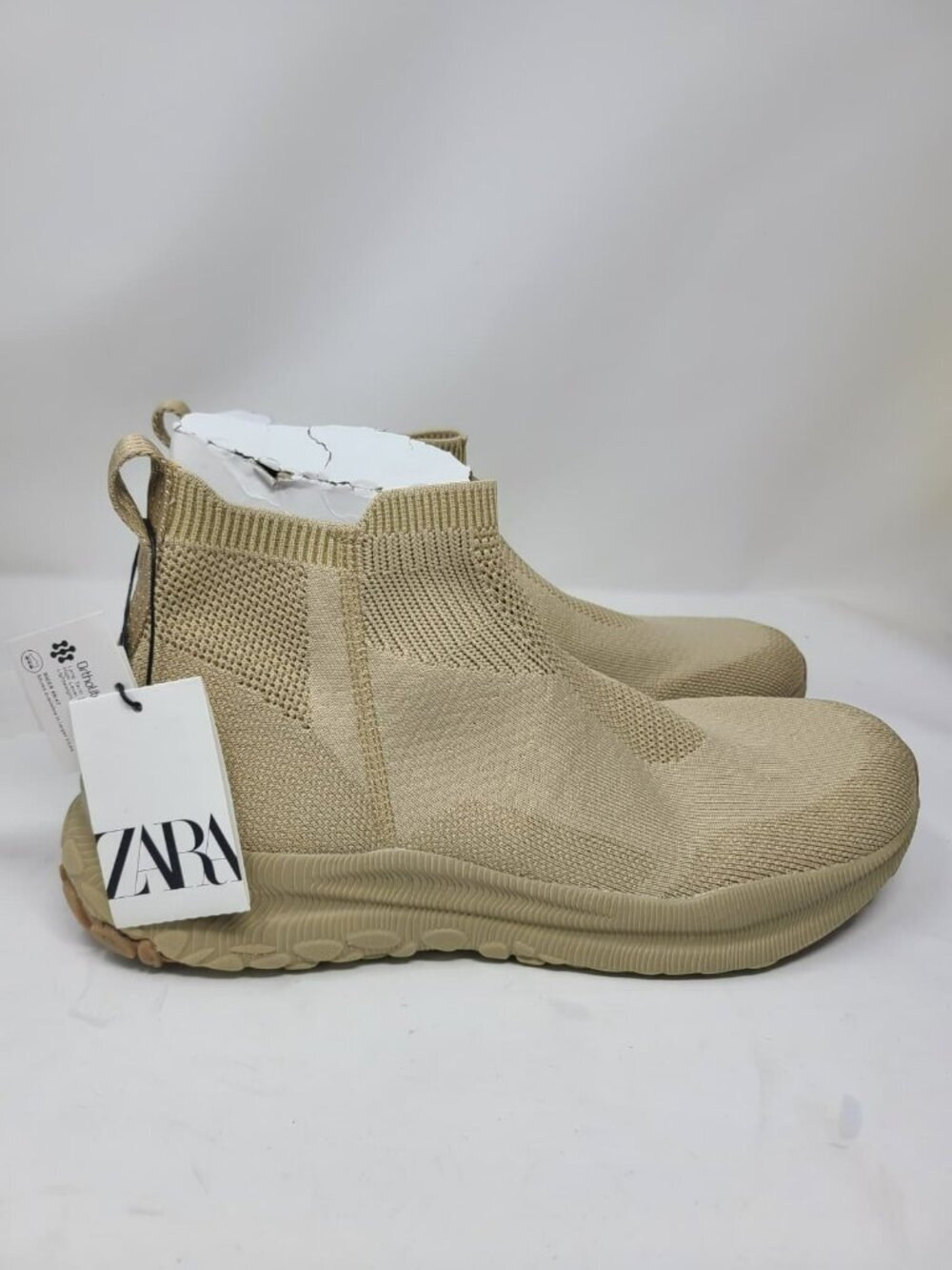 Men's Zara Tan Sneaker Socks Size 10 2100/921
